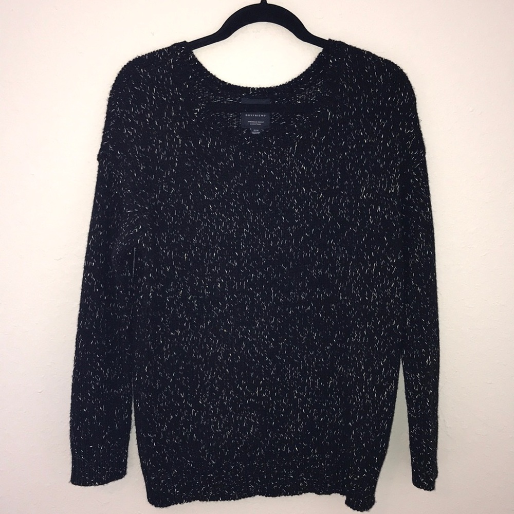 Black and gold sweater